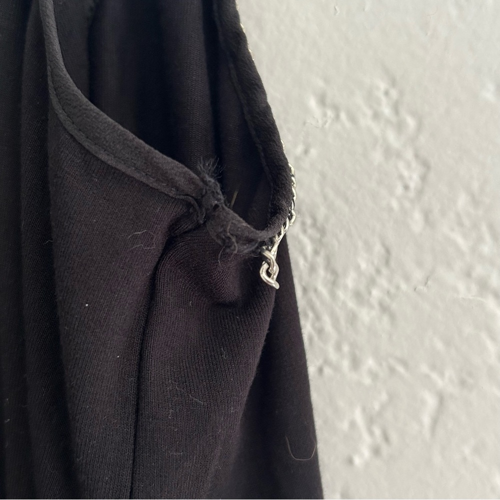 White House Black Market Black Cami with Chain Detail - Size S - Picture 6 of 6